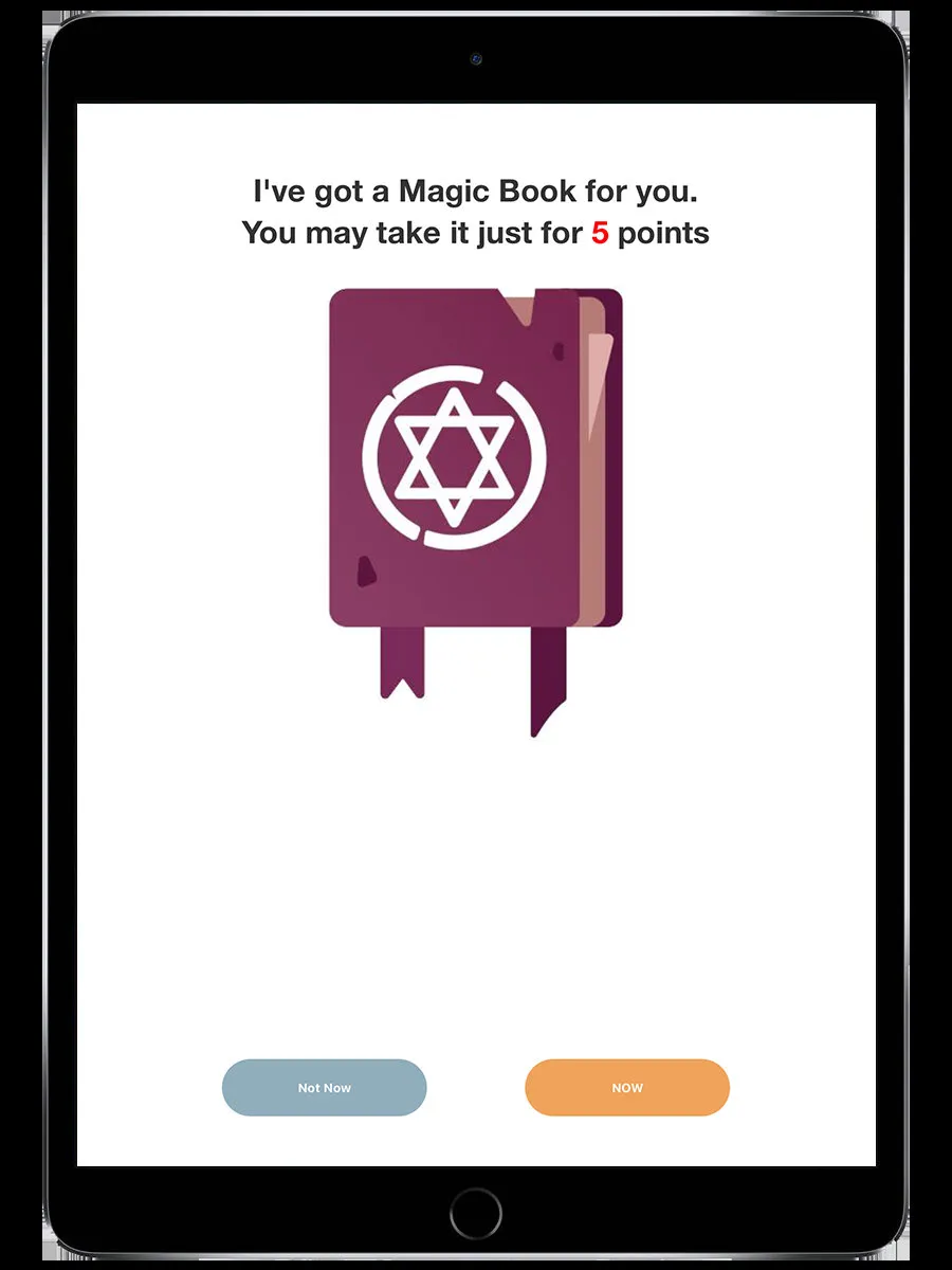 Challenge activation screen with countdown timer